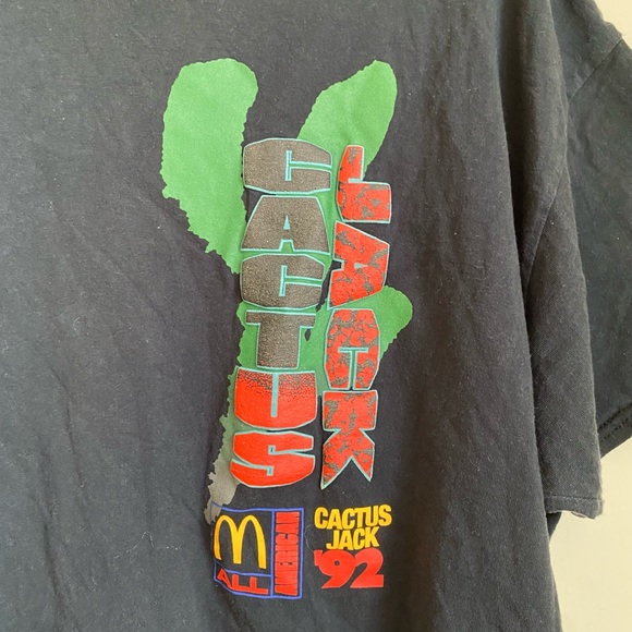 Travis Scott cactus jack x McDonalds tee - Picture 2 of 4